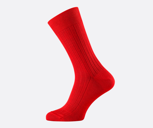 Filo di Scozia Mens Socks Red