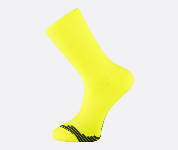 Hi-Vis Yellow Running Socks