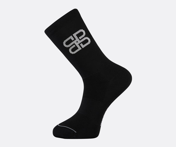 Classic Black Monogram Cycling socks