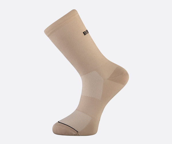 Classic Taupe Cycling socks - Text