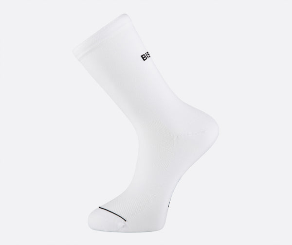 white cycling socks bissini