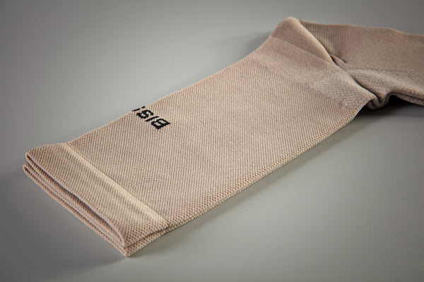 Classic Taupe Cycling socks - Text