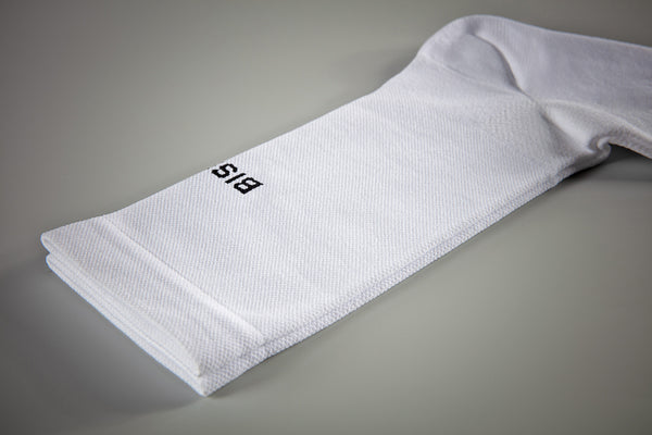 white cycling socks bissni made in italy