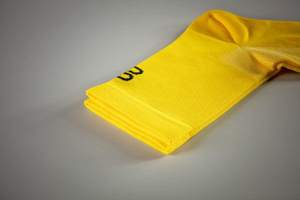 Classic Short Yellow Cycling socks