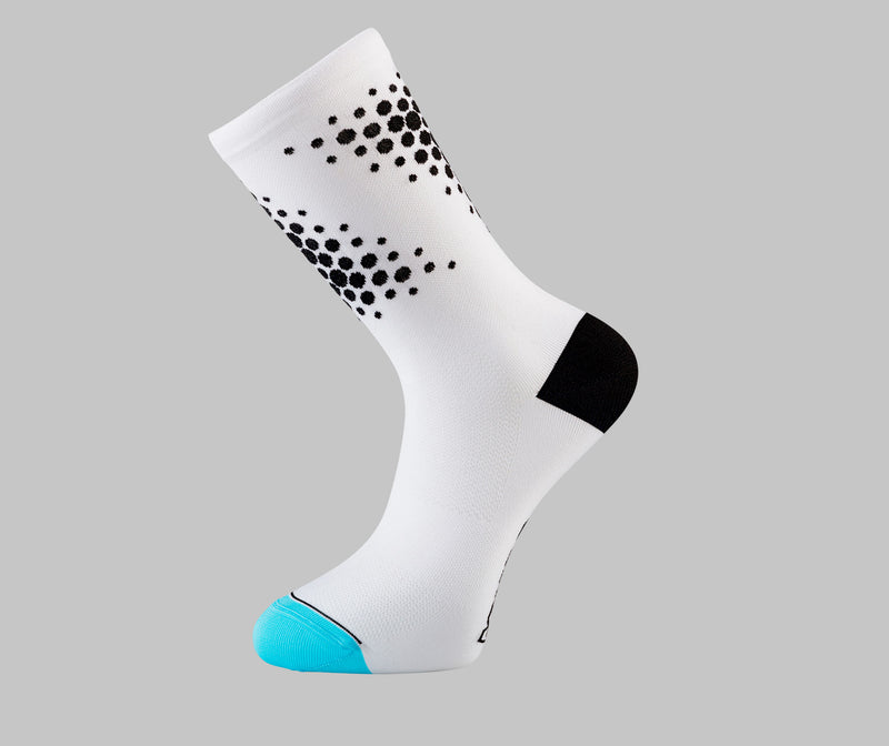 Connect White - Cycling Socks | PONGO London – BISSINI